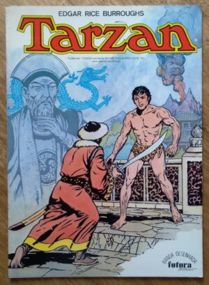 5b4. Gibi Tarzan 5. ed Futura 1987. Os Chineses Os Pigmeus. Hogarth.