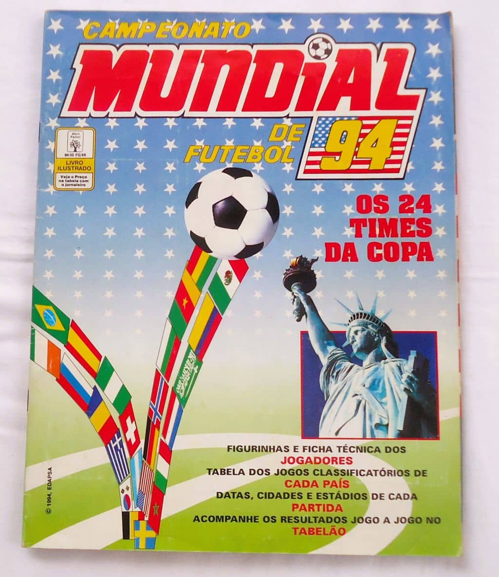 Álbum de Figurinhas – Copa Do Mundo 1994 – Completo e Colado