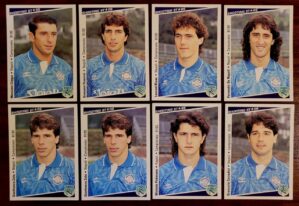 Card Campeonato Italiano 91/92 - Time Napoli (Lote com 8 cards) - Shooting Stars