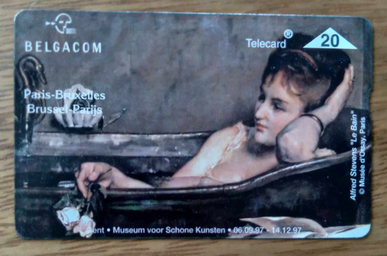 Cartão Belgica Belgacom 1997 / Cardex Museu le bain