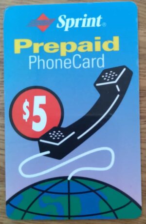 Cartão Estados Unidos Sprint / Pre pago Globo Telefone $5.