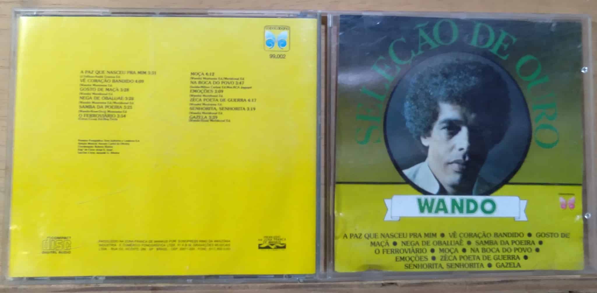 Cd Wando Seleção de Ouro / Vê coração bandido Emoções Gazela.