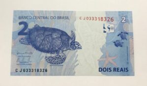 Cédula de 2 Reais CJ 2015 Flor de Estampa - Nota Colecionável de Baixa Tiragem