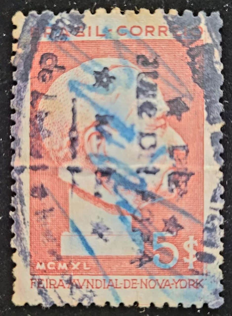 Comemorativos - RHM C0154 (Usado) 5.000 Réis - Feira Mundial de New York - 30/10/1940 (Selos do Brasil)