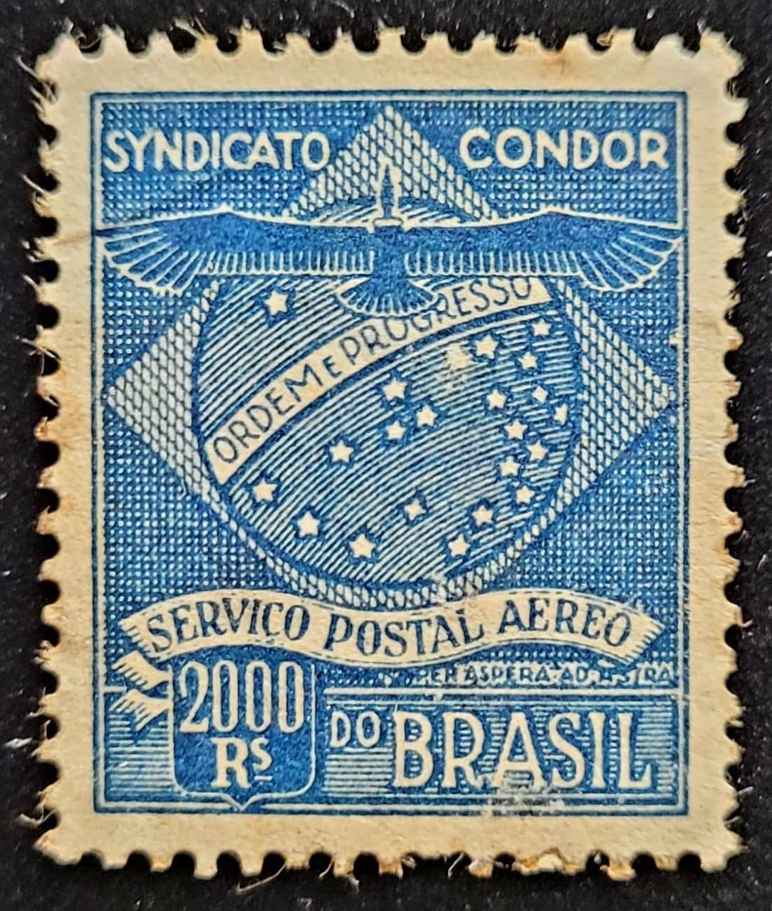 Condor - RHM K5 (Novo) 2.000 Réis - 08/11/1927 (Selos do Brasil)