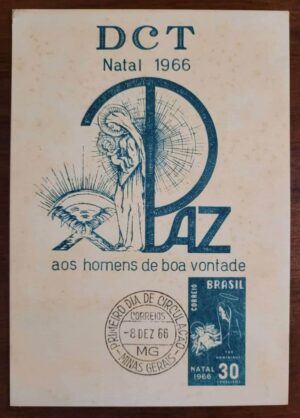 Folhinha Comemorativa - RHM F-O-30 - Natal 66 - 08/12/1966