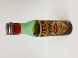 GARRAFA MINIATURA - VINHO QUINADO ALBA - PARA COLECIONADOR