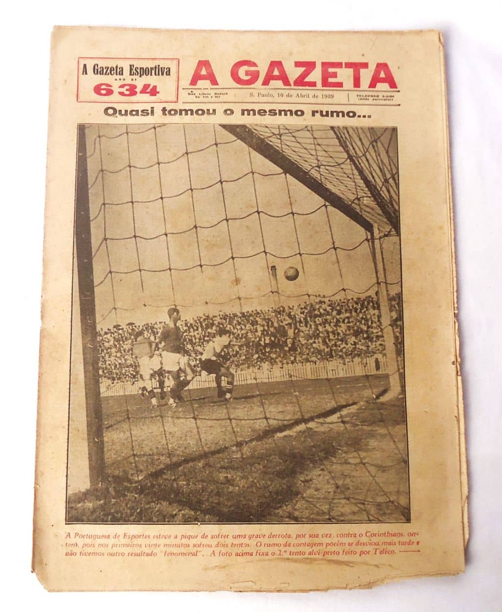 Revista A Gazeta Esportiva N° 634 - Abril de 1939