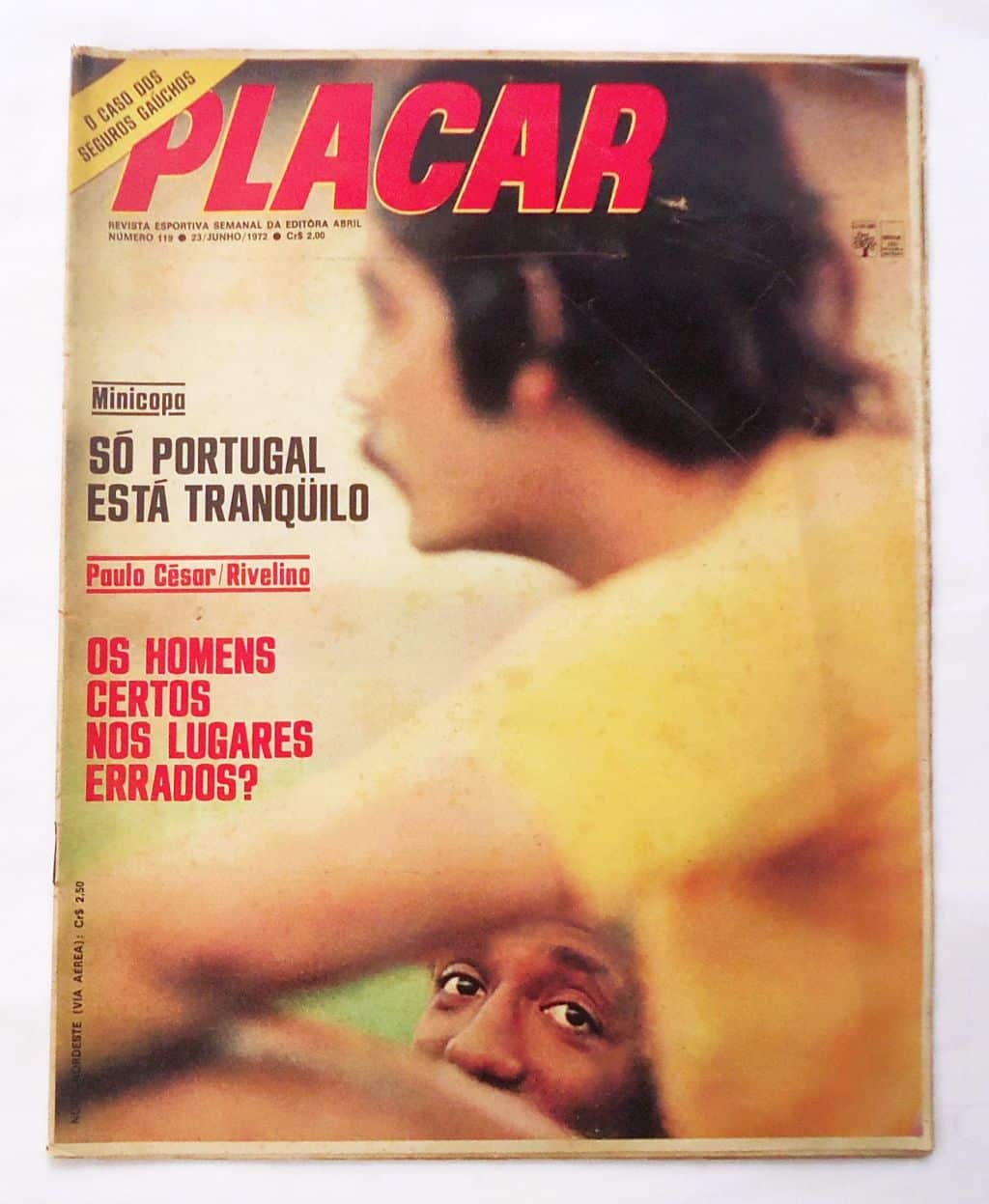 Revista Placar Nº 119 - Poster Seleção da Iugoslavia - 1972