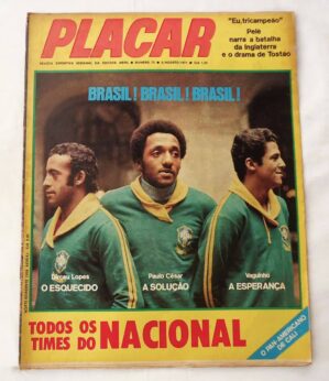 Revista Placar Nº 73 Revista Sem o Poster - 1971