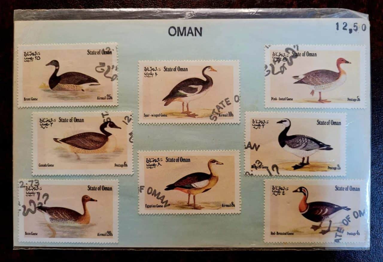 State of Oman - Selos Cinderela - Aves