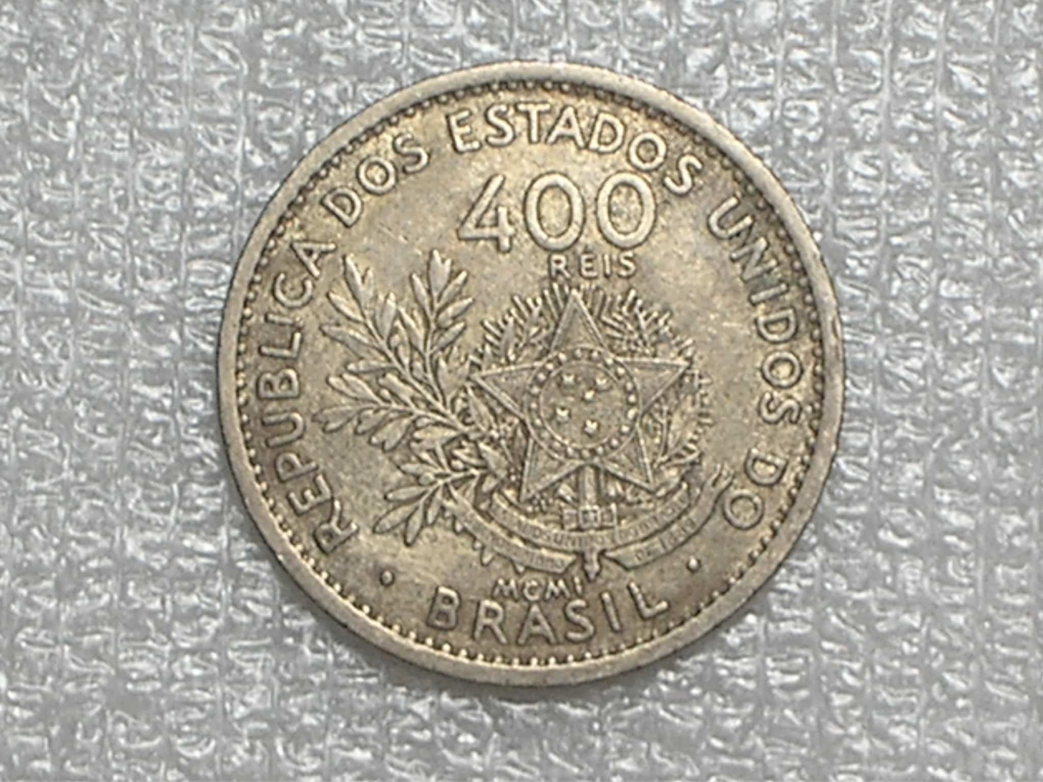 400 Réis - 1901 = McmI - Cu/Niquel / Anel estrelar perfeitos e Libert visivel que são dificeis aparecerem bonitas assim / Temos outras / 02