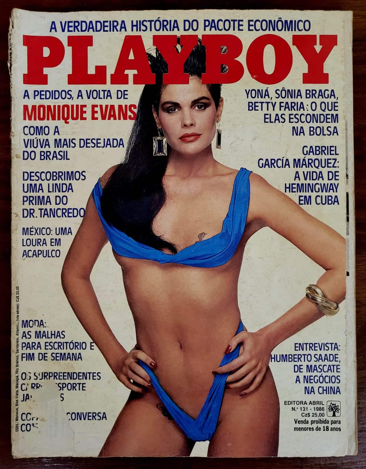 Playboy No 131 Monique Evans 1 Casa do Colecionador