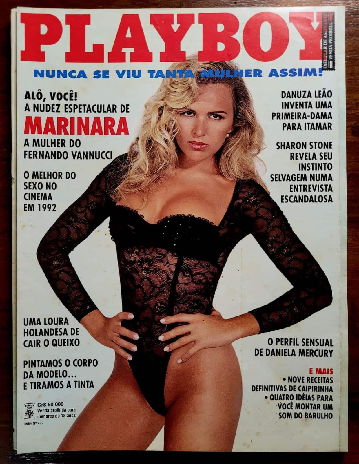 Playboy No 209 Marinara A Mulher do Fernando Vannuci 1 Casa do Colecionador