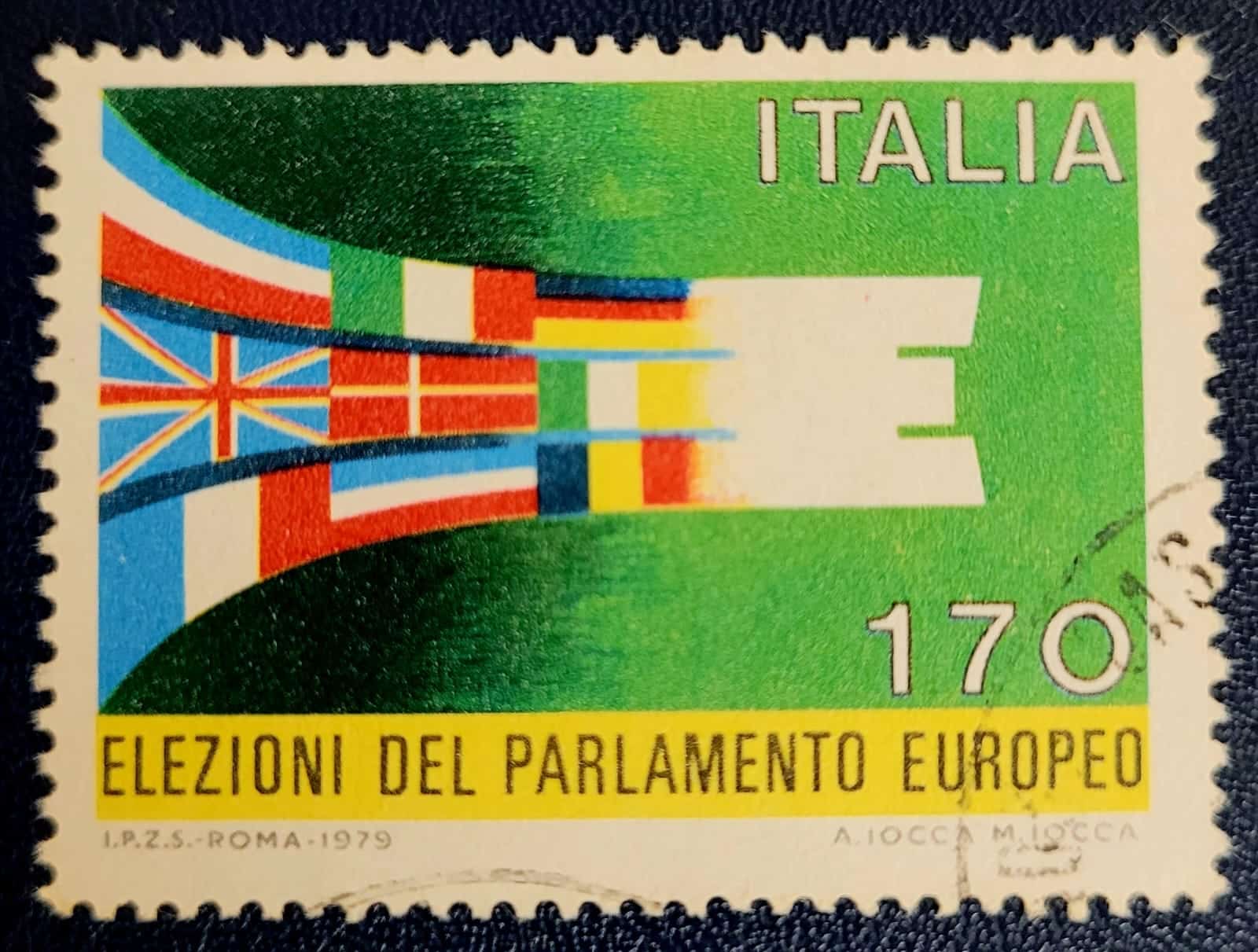 Selo Italia Primeiras Eleicoes Diretas para o Parlamento Europeu 1 Casa do Colecionador