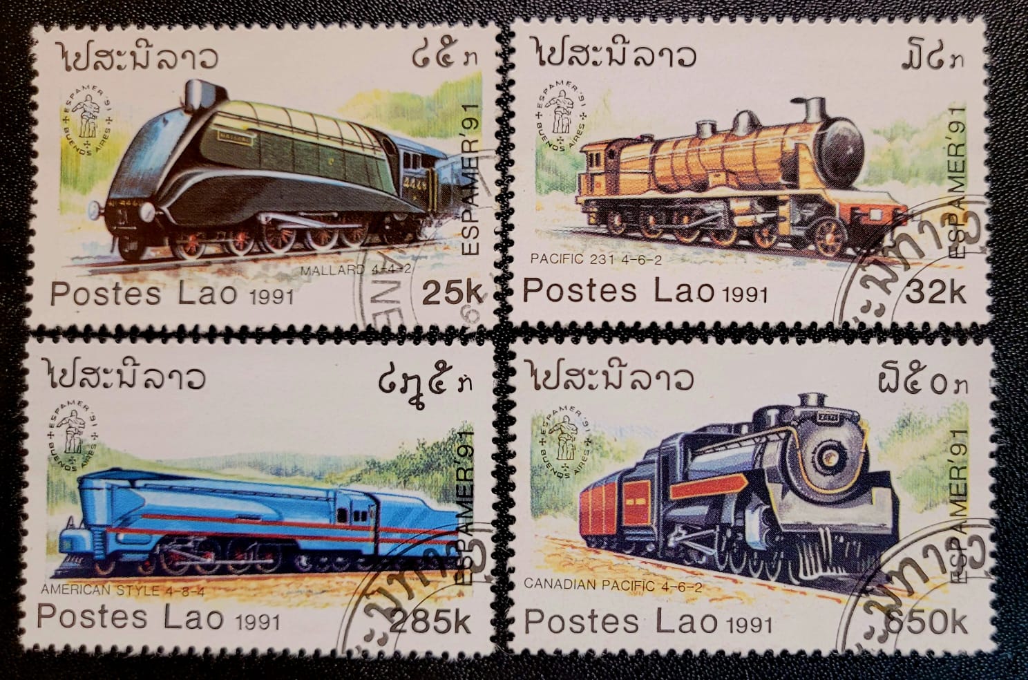Selos Laos Locomotivas Ferroviarias 1 Casa do Colecionador