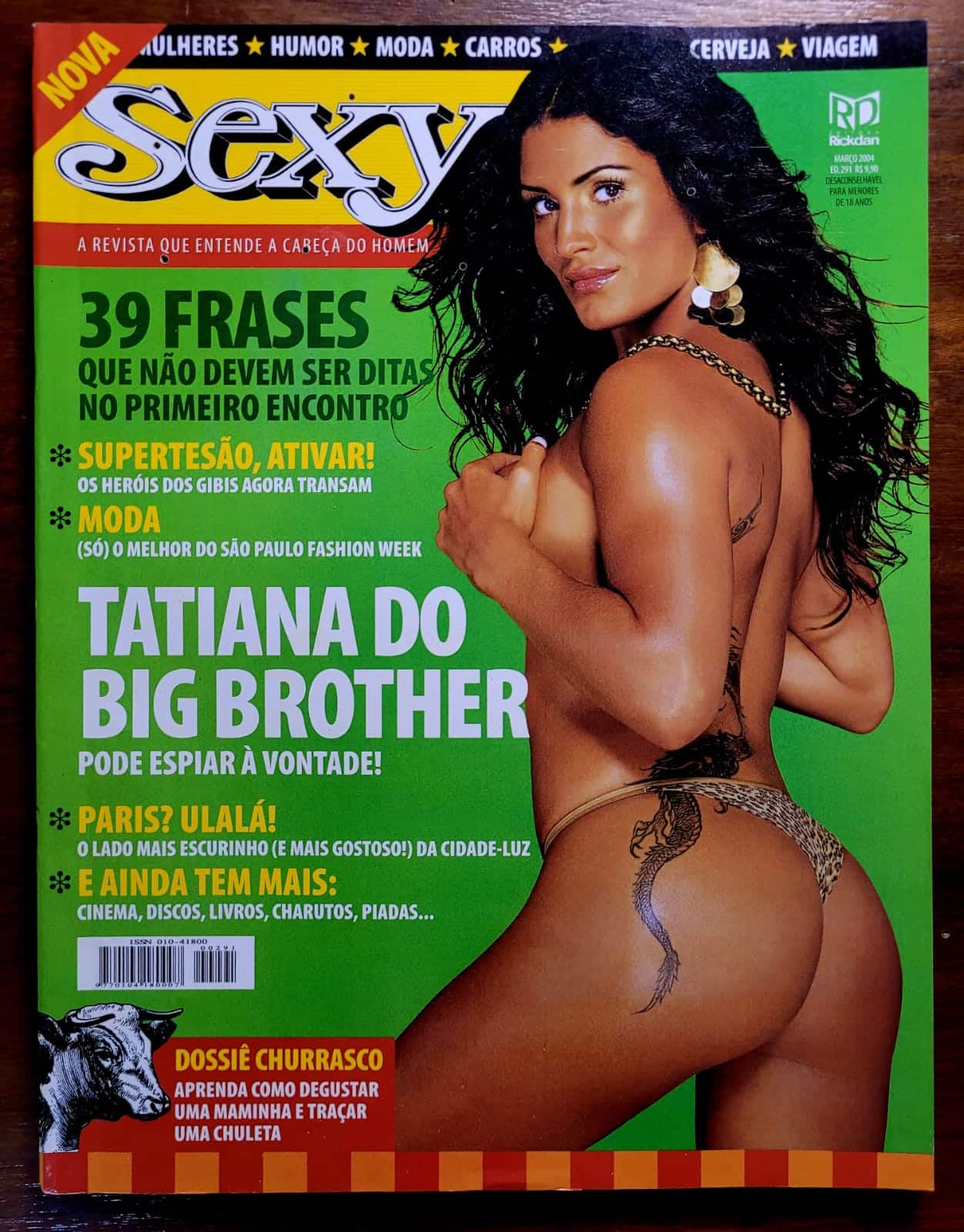 Sexy No 291 Tatiana Big Brother Brasil Marco 2004 1 Casa do Colecionador