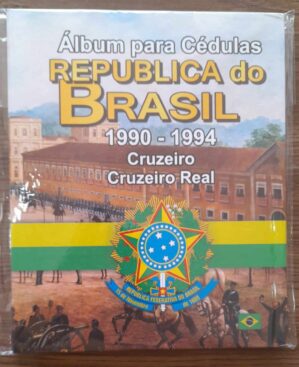 Álbum para as cédulas período de 1990 até 1994