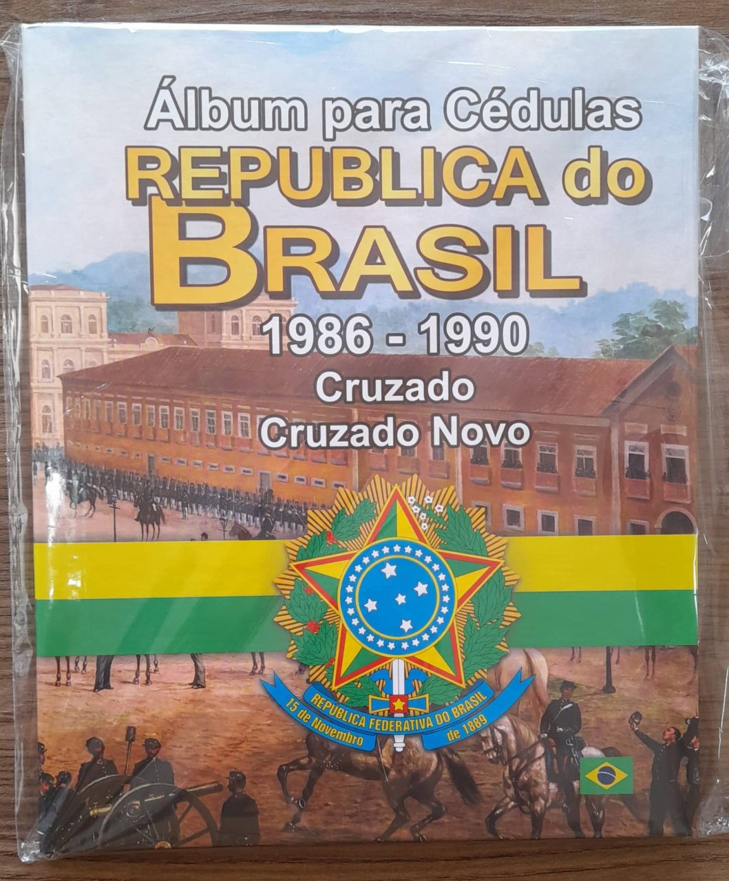 álbum para cédulas período 1986 até 1990