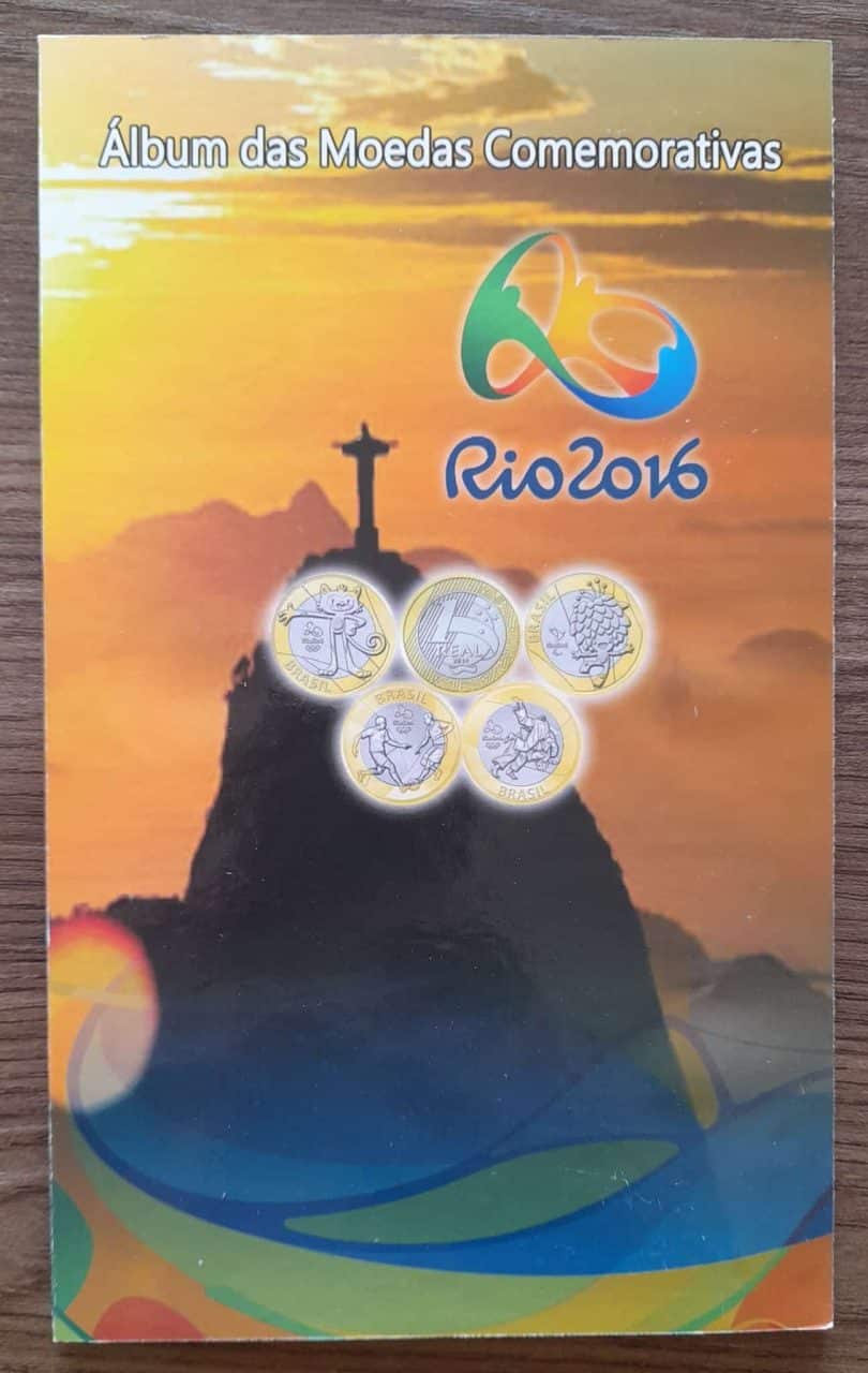 Álbum para moedas das olimpíadas