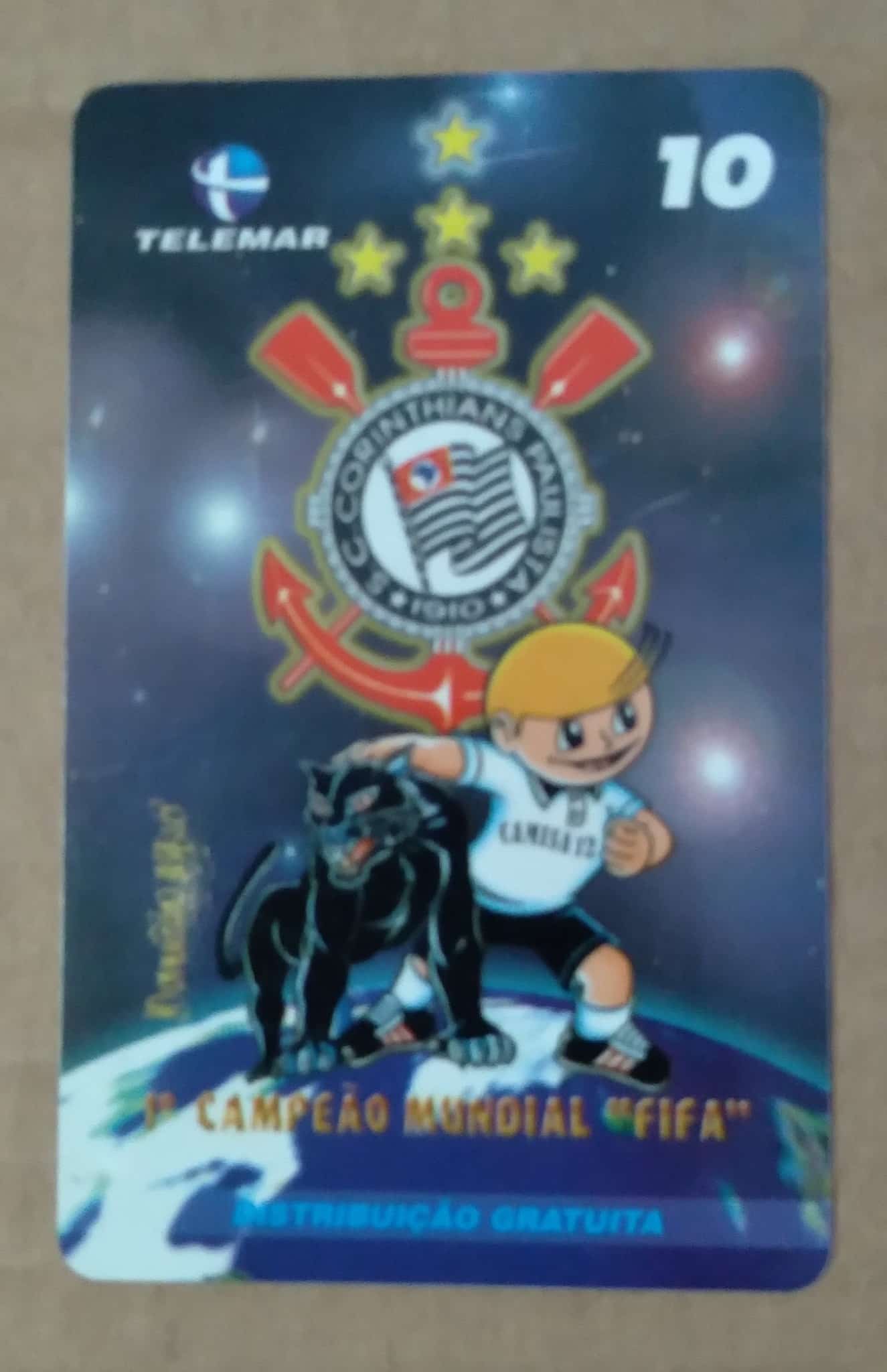 Brasil Telemar RJ 2000 / Corinthians Pantera Mascote.