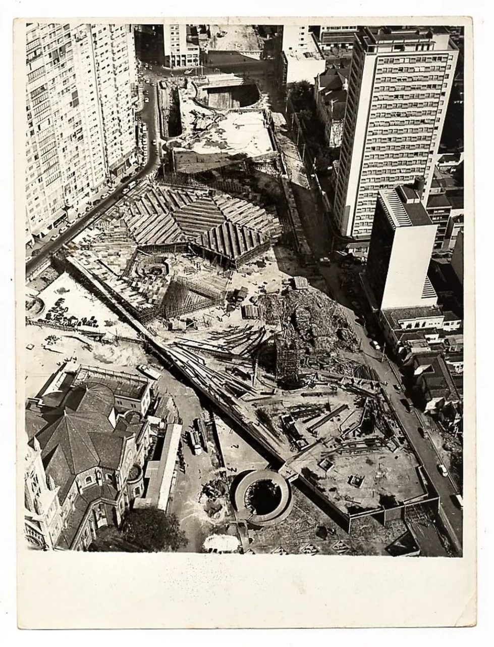 Fotografia Antiga Reforma Praça Roosevelt São Paulo ( SP ) – Anos 60