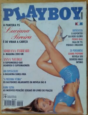 Revista Playboy 238 1995 / Luciana Pereira e poster Adriana Ferrari.