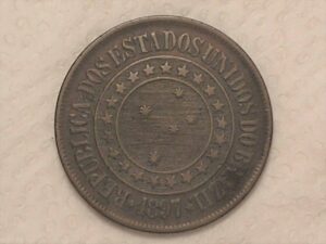 - 40 Réis - 1897 ... Em Bronze / Mbc / Cod. 720.2