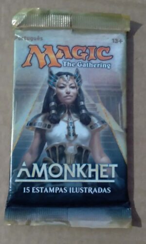 Booster Devir Magic the gathering Amonkhet com 15 cartas.