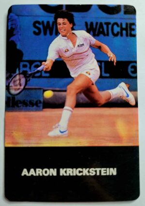 Calendário de Bolso (Tema Esporte - Tênis) Aaron Krickstein - Ano 1987 - Calendário Estrangeiro (Portugal)
