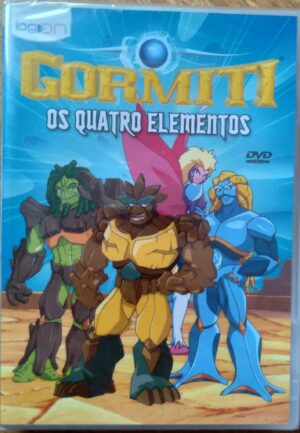 Dvd Log On Gormiti os Quatro elementos / 4 episódios.