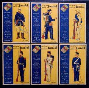 Estampas Eucalol - Série 101 Completa - Uniformes do Brasil Império 1866 (Anos 1930)