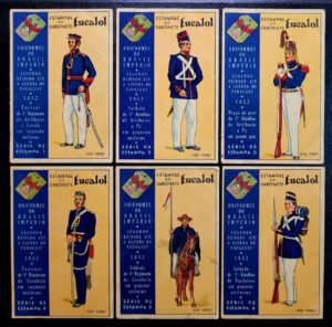Estampas Eucalol - Série 93 Completa - Uniformes do Brasil Império 1852 (Anos 1930)