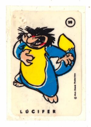 Figurinha Nº 99 Lucifer - Coleção De Plasticos Da Editora Vecchi 1965 - Disney