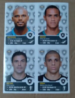 Figurinhas Panini Campeonato Brasileiro 2013 / números 50 51 54 e 55.