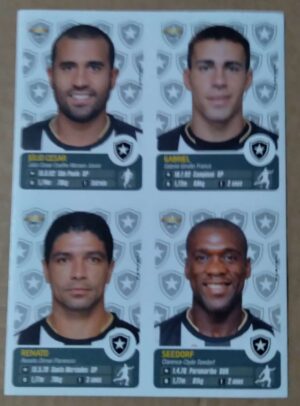 Figurinhas Panini Campeonato Brasileiro 2013 / números 56 57 60 e 61.
