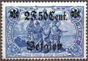 Alemanha Belgica Germania 1916 A 1918 Mi 24