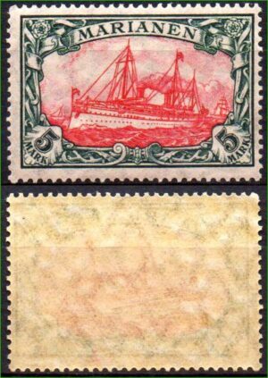 Alemanha Ilhas Marianas Kaisers Yacht Hohenzollern 1916 Mi 21