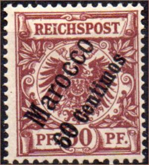 Alemanha Marrocos Aguia Imperial 1899 Mi 6