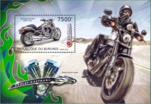 Burundi - Motocicletas - 2012 - Bloco