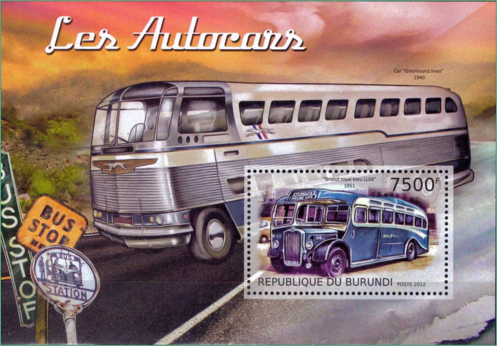 Burundi - Ônibus - 2012 - Bloco