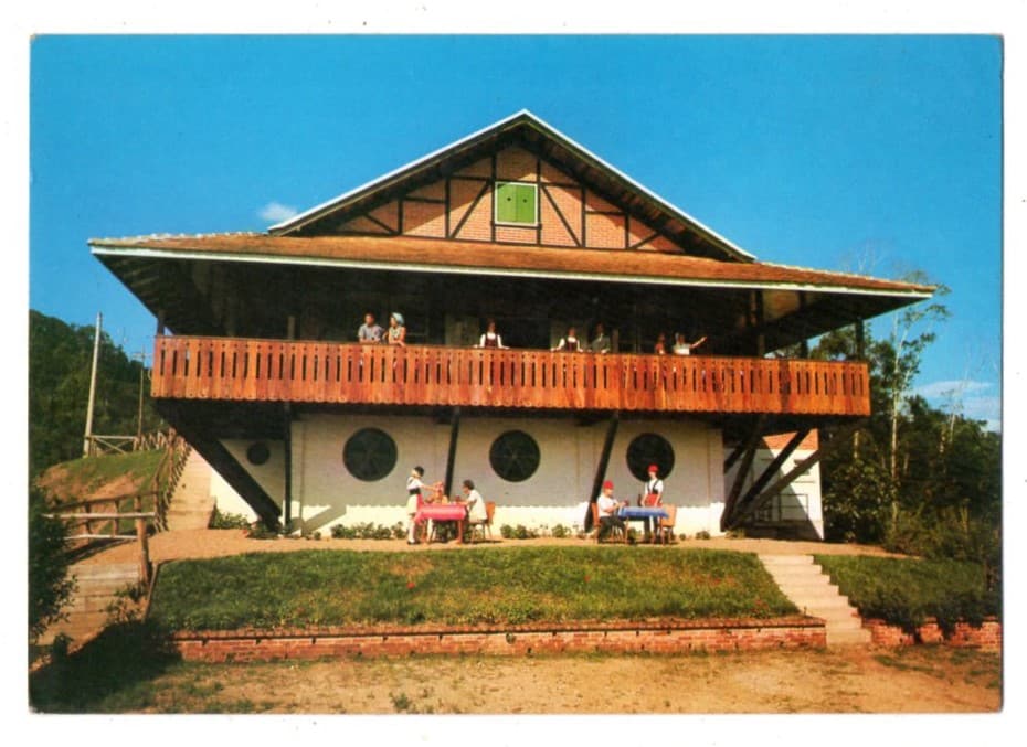 Cartão Postal Restaurante Frohsinn - Blumenau - SC - Anos 70