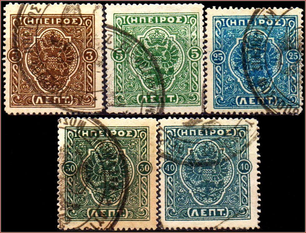 Épiro (Grécia) - Brasão de Armas - 1914