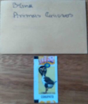 Figurinhas Brinq Animais Curiosos / valor de cada uma.