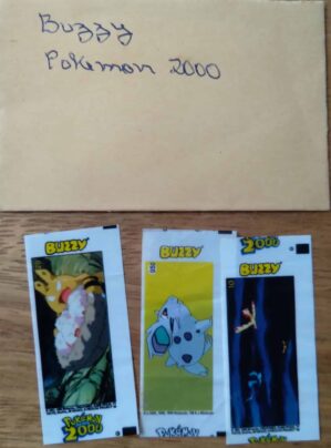 Figurinhas Buzzy Pokemon 2000 / valor de cada uma.