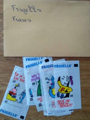 Figurinhas Frigells Frases / valor de cada uma.