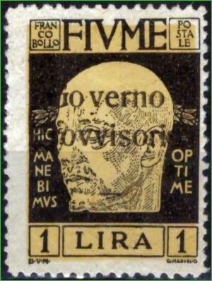 Fiume - Itália - Gabriele d'Annunzio - Governo Provisório - 1921