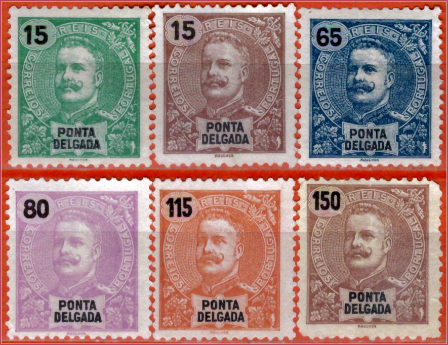 Ponta Delgada - (Açores - Portugal) - King Carlos - 1897 a 1899 - S/Incompleta