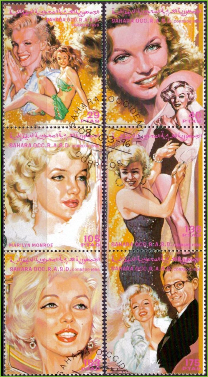 República Saarauí - Marilyn Monroe - 1996 - S/Incompleta