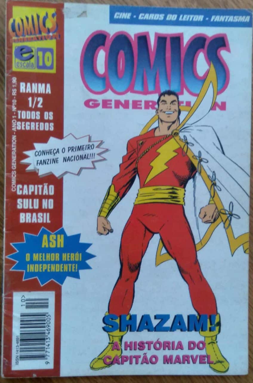 Revista Escala Comics Generation 10 / Shazam Capitao Sulu Ash Fantasma.